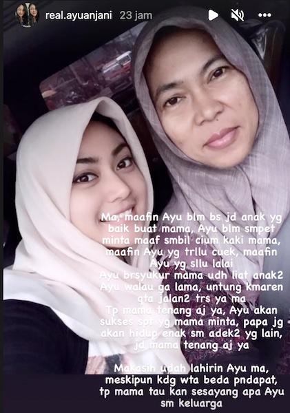 Kronologi Meninggalnya Ibu dan Adik Ayu Anjani karena Kapal Tenggelam