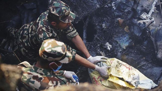 Korban Pesawat Jatuh di Nepal Bertambah Jadi 67 Orang