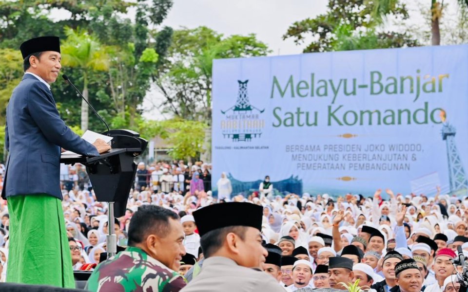 Presiden Jokowi Hadiri Istigasah dan Doa Bersama Rabithah Melayu-Banjar