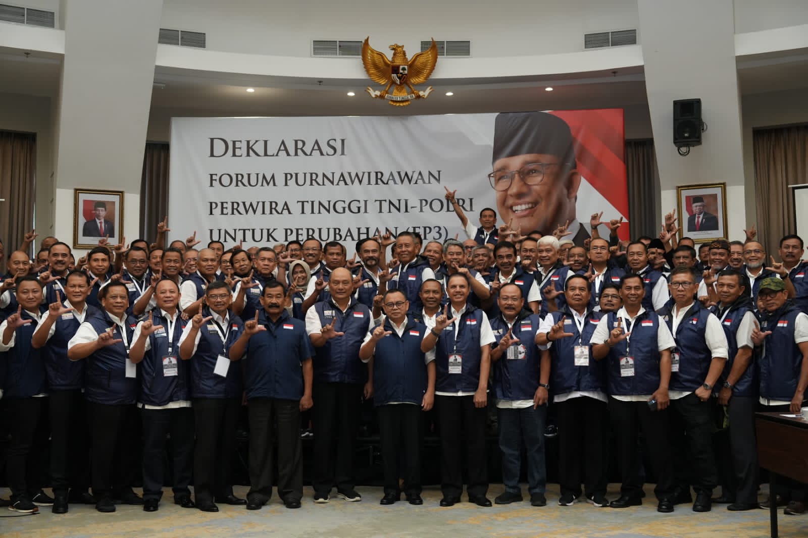 Ratusan Jenderal Purnawirawan TNI Polri Gelar Deklarasi Dukungan Anies Baswedan