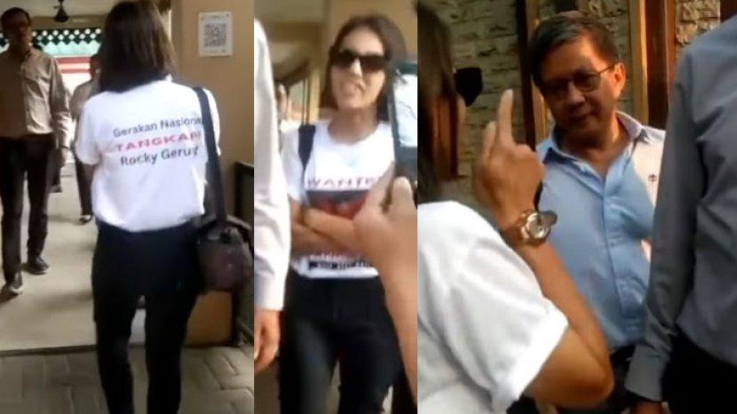 Viral Video Rocky Gerung Dilabrak Wanita di Mabes Polri