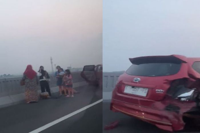 Anggota TNI Lawan Arah di Tol MBZ Hingga Sebabkan Kecelakaan Beruntun