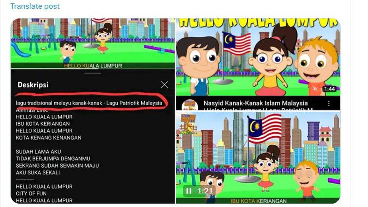 Kemendikbud Siap Proses Hukum Lagu Helo Kuala Lumpur Mirip Halo Bandung