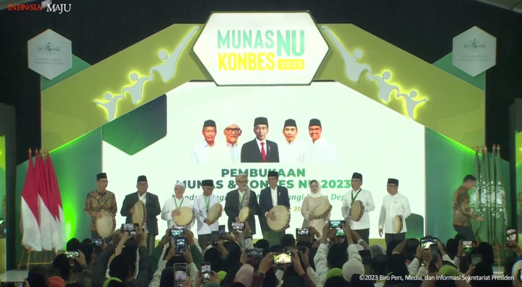 Presiden Jokowi Buka Munas-Konbes NU 2023
