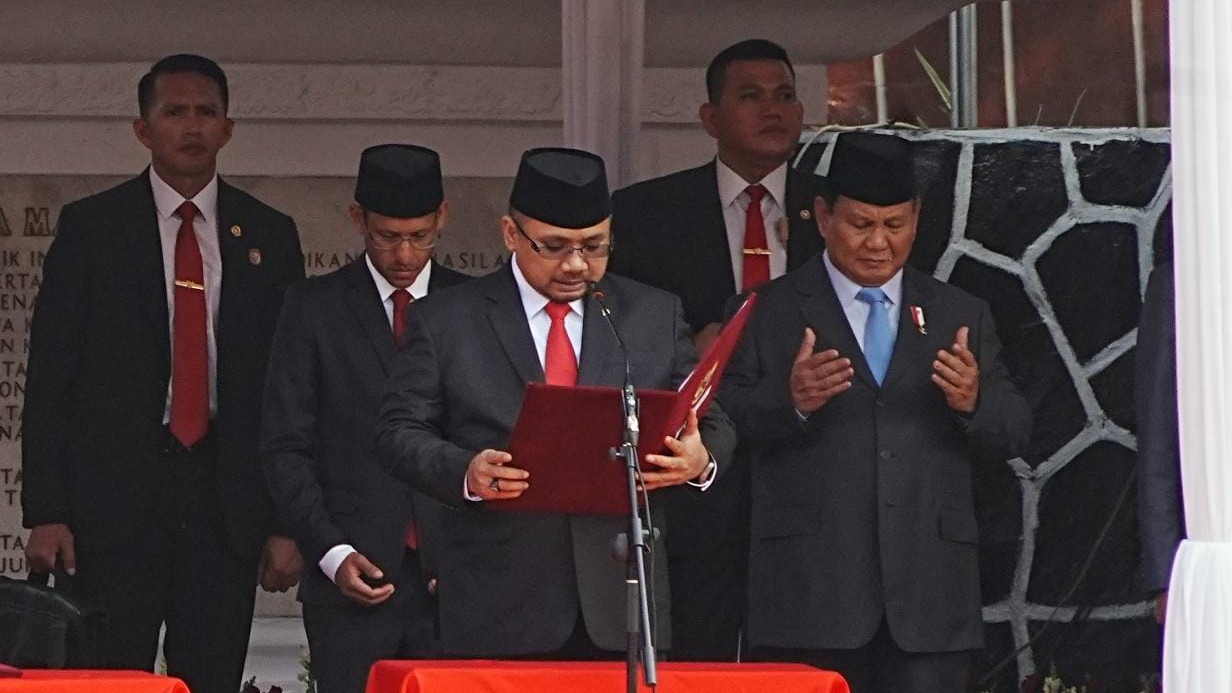 Pimpin Doa Upacara, Menag Sebut Takdir Tuhan Selamatkan Pancasila