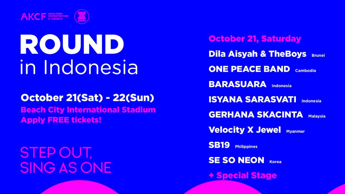 Music Round Festival ASEAN-Korea 2023 Siap Digelar di Ancol International Beach Stadium