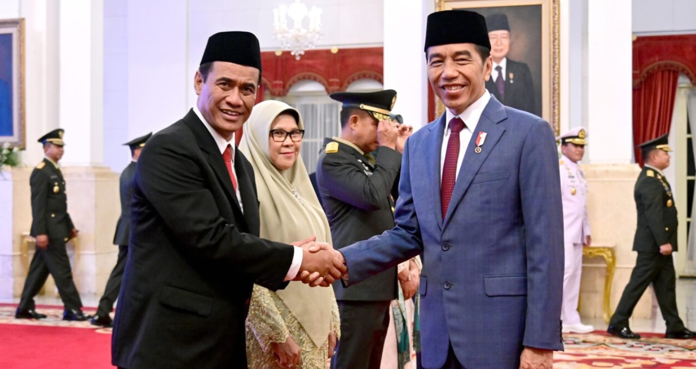 Presiden Jokowi Lantik Andi Amran Sulaiman sebagai Menteri Pertanian