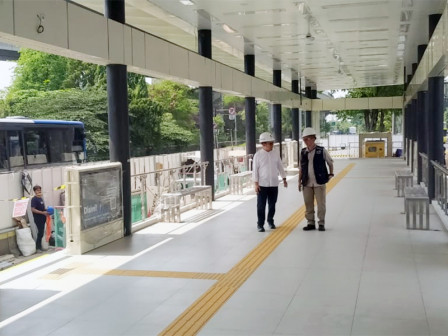 Revitalisasi Halte Transjakarta Cawang Central Capai 70 Persen