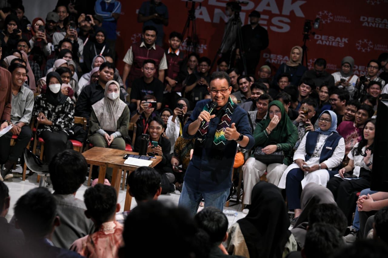 Dialog Dengan Milenial Banjarmasin, Anies Janjikan Pembangunan Kereta Api dan Stadion
