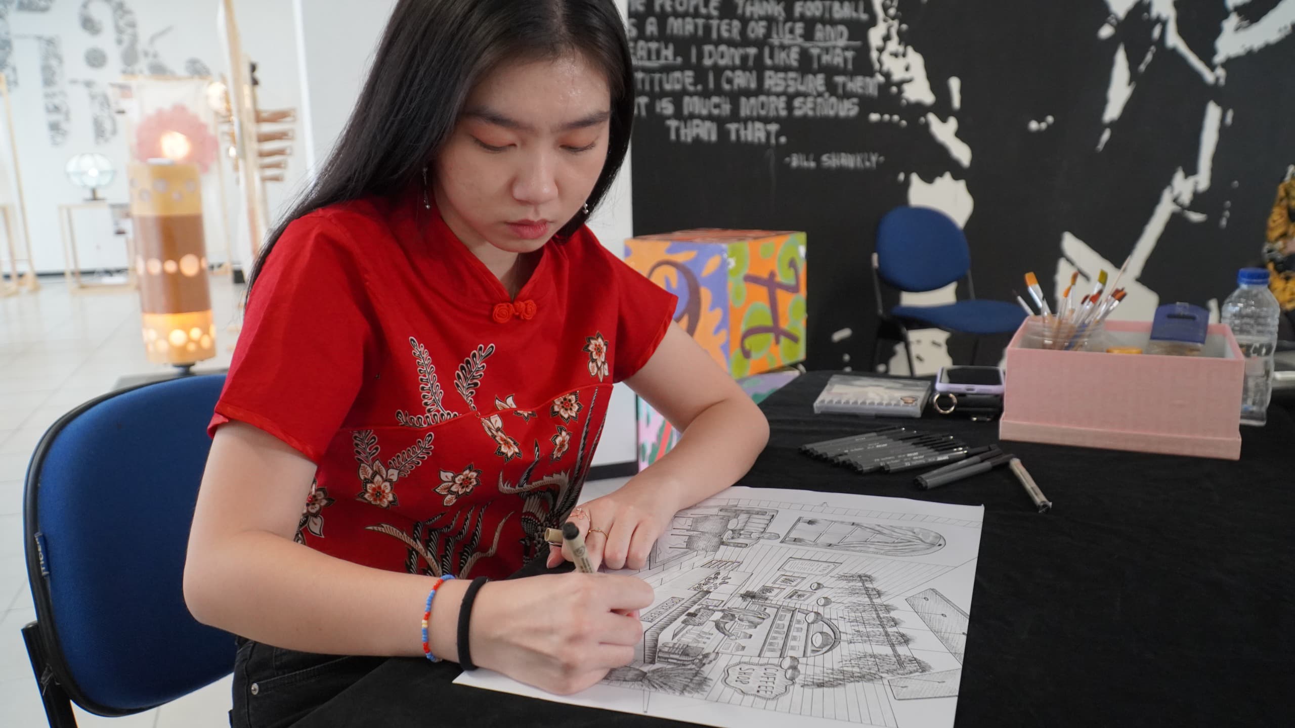 Kumpulan Karya Interior Design di Petra Christian University Surabaya ini Pancarkan Budaya Nusantara
