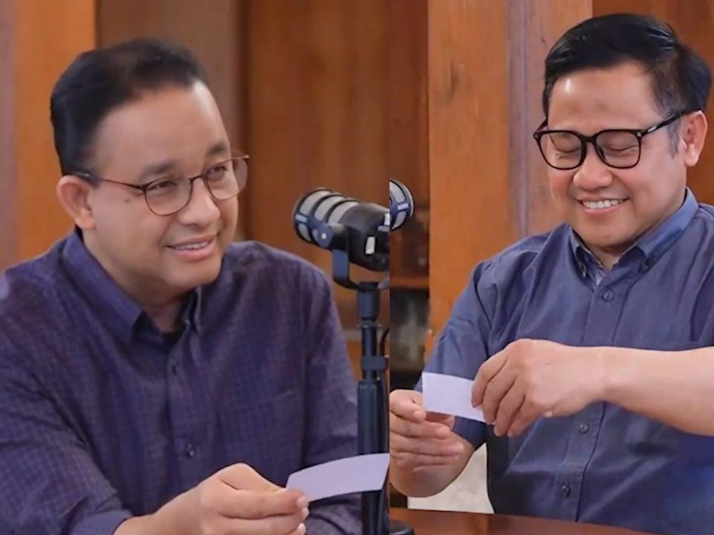 Momen Kocak Anies-Cak Imin Simulasi Tanya Jawab Jelang Debat Cawapres