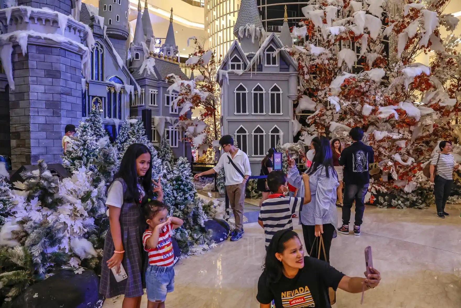 Natal di Pusat Perbelanjaan Senayan City