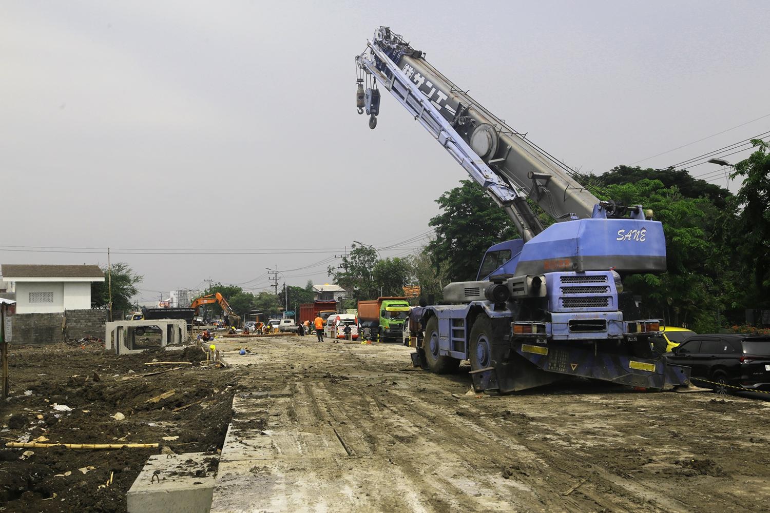 Pemkot Surabaya Lanjutkan Pengerjaan Box Culvert Jalan Raya Babat Jerawat-Benowo Tahun 2024