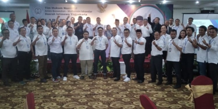 Kawal Pilpres 2024, Tim Hukum Nasional AMIN Yogyakarta Dikukuhkan