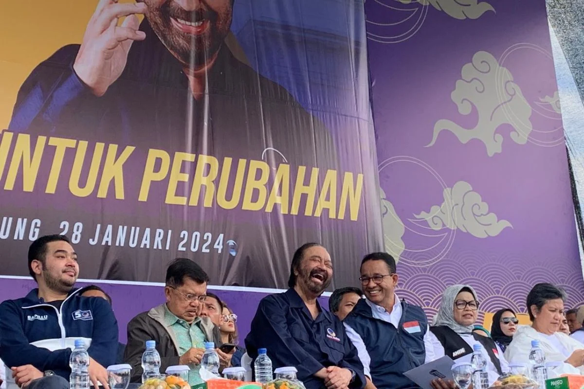 Anies Baswedan hingga Jusuf Kalla Hadiri Kampanye Akbar Partai NasDem di Bandung