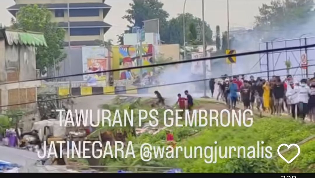 Tawuran di Bassura Jaktim Dipicu Aksi Saling Ejek