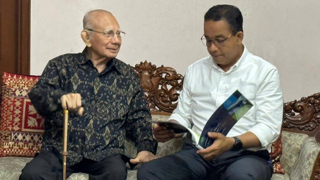 Bertemu Prof Emil Salim, Anies: Bicara Masa Depan, Tak Ada Cerita Kemarin