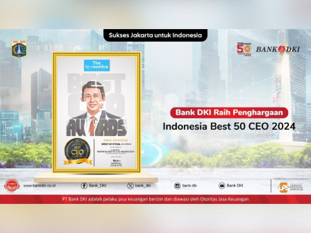 Bank DKI Raih Indonesia Best 50 CEO pada Gelaran 5th Anniversary Indonesia Best CEO Awards 2024