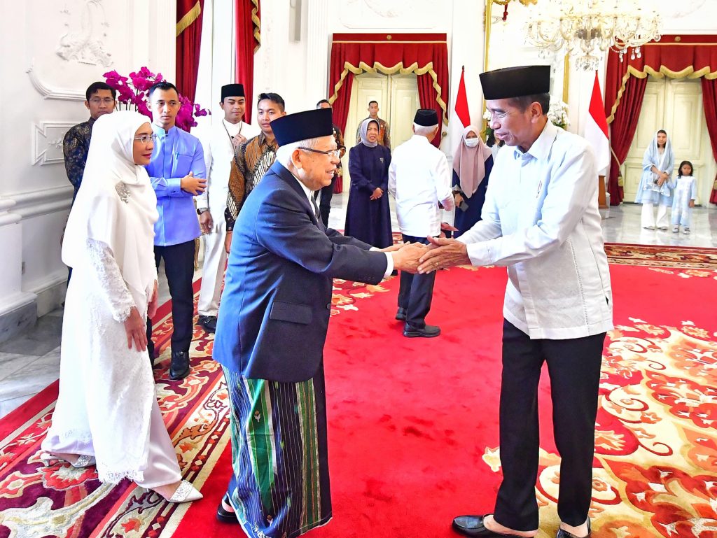 Momen Presiden Jokowi Open House Bersama Para Menteri di Istana Negara