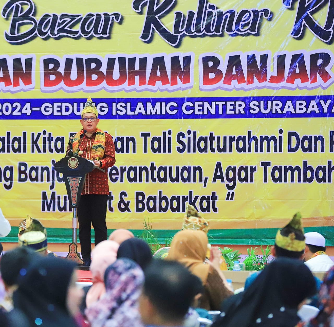 Hadiri Halal Bihalal Kerukunan Bubuhan Banjar, Pj Gubernur Adhy: Jatim Adalah Rumah Nyaman Bagi Semua Etnis dan Agama