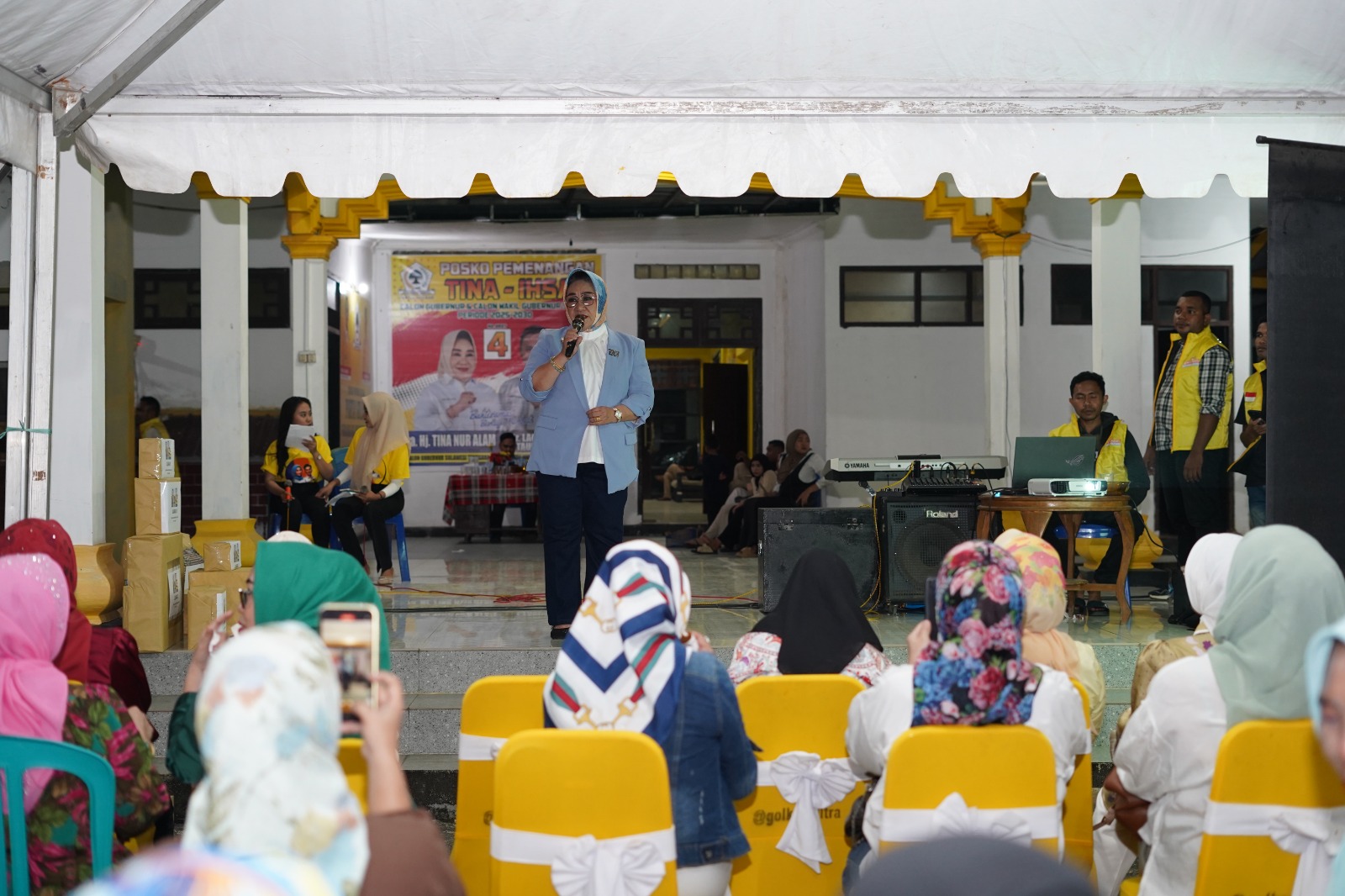 Berakhir Pekan Bersama Warga, Cagub Sultra Tina Nur Alam Buka Lomba Karaoke Pemuda Golkar Berhadiah Jutaan Rupiah