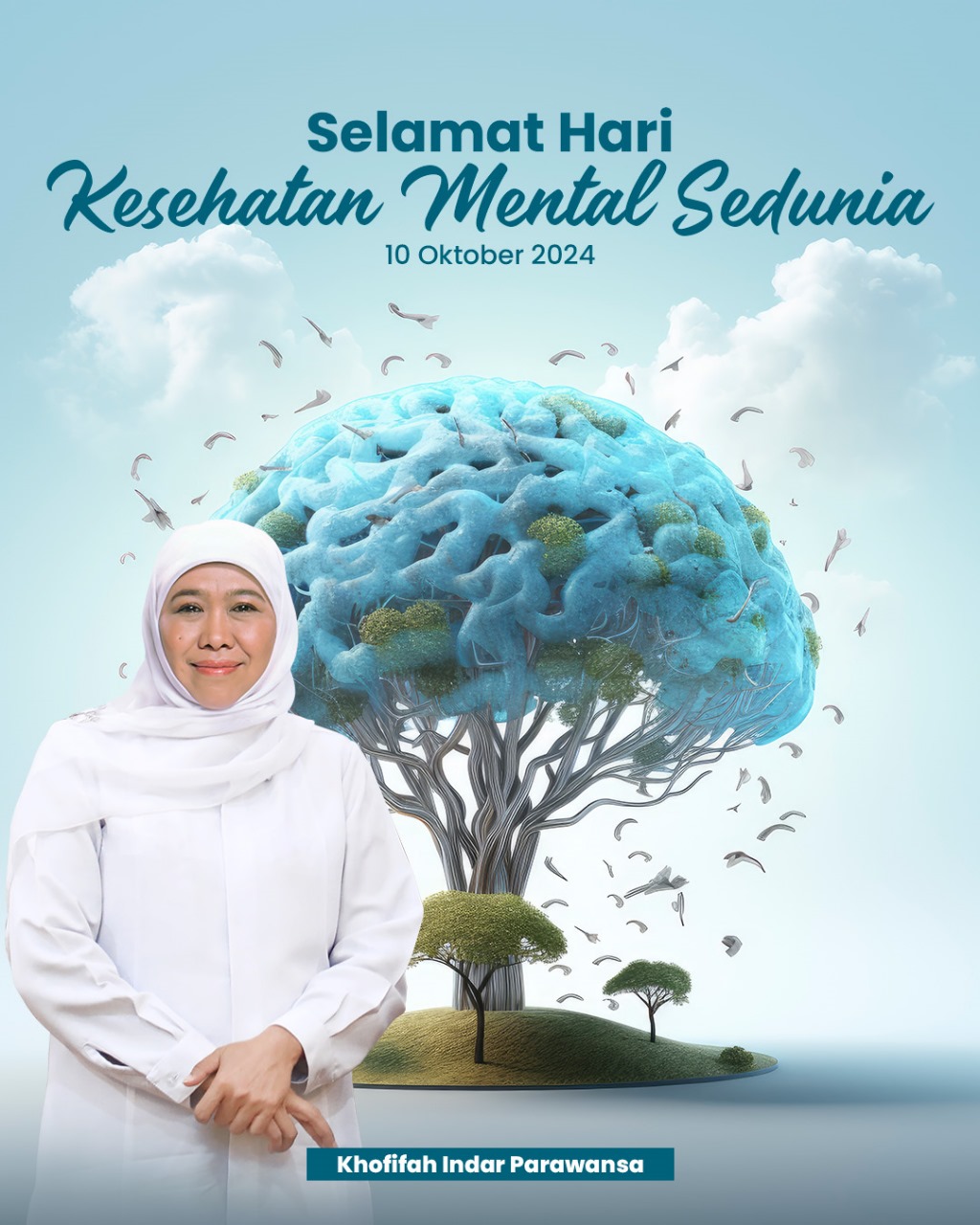 Hari Kesehatan Mental Sedunia, Khofifah Ajak Masyarakat Tingkatkan Mitigasi, Empati dan Kepedulian Sesama