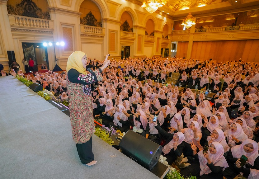 Digawangi Perempuan Muda NU, Aliansi Melati Putih Se-Jatim Solid Menangkan Khofifah-Emil