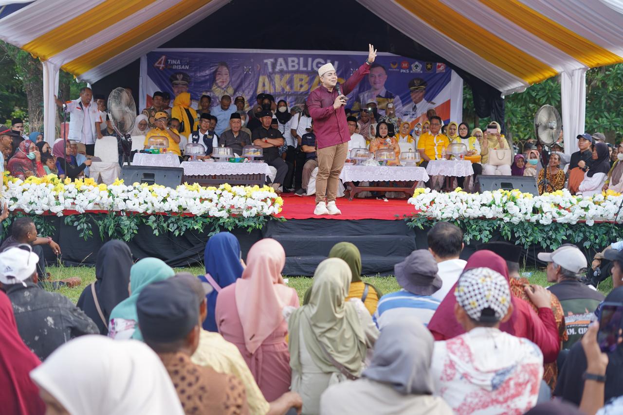 Tabligh Akbar Tina-Ihsan Bersama Ustaz Riza Muhammad di Raha Dipadati Ribuan Warga