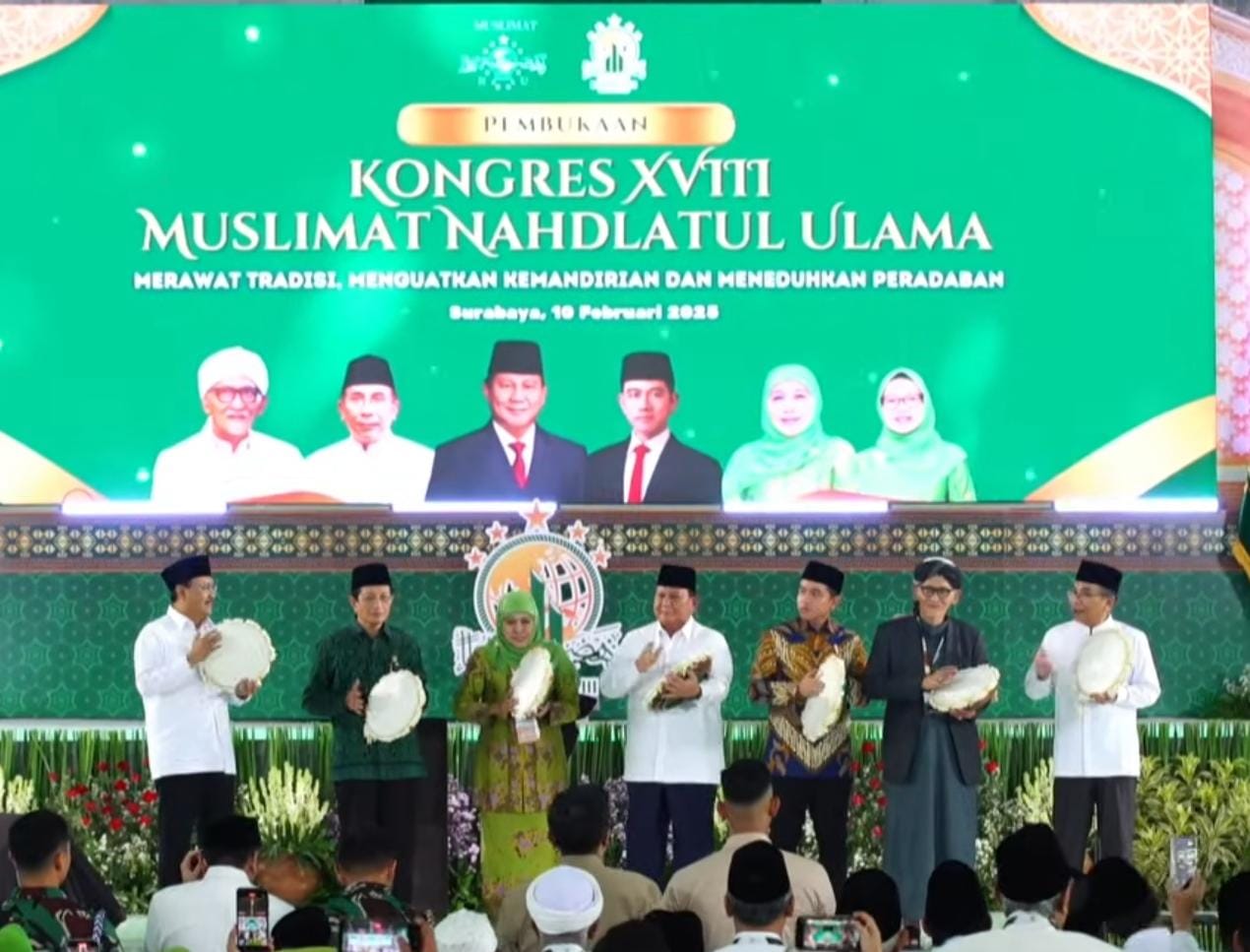 Presiden Prabowo Resmi Buka Kongres Muslimat NU, Apresiasi Khusus Program Mustika Mesem dan Mustika Darling