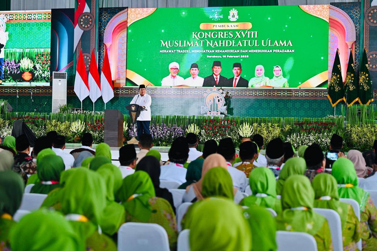 Presiden Prabowo: Peran Muslimat NU Sangat Penting dalam Membangun Generasi Bangsa