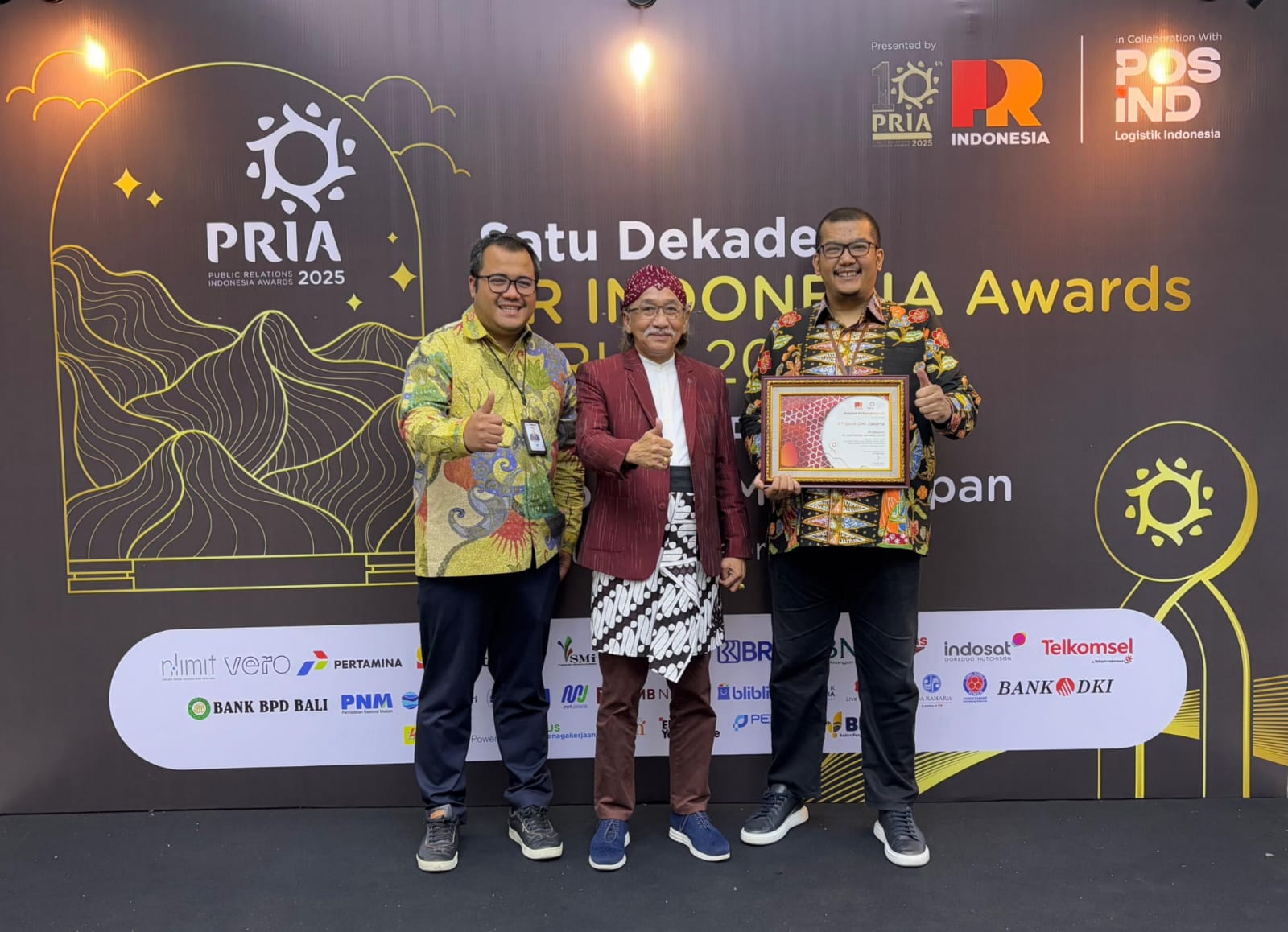 Bank DKI Jadi Lembaga Terpopuler pada Indonesia Public Relations Awards 2025