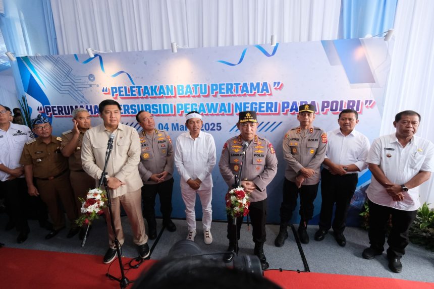 Groundbreaking Serentak Rumah Subsidi Polri, Kapolri: Target 100.000 Rumah di 2025