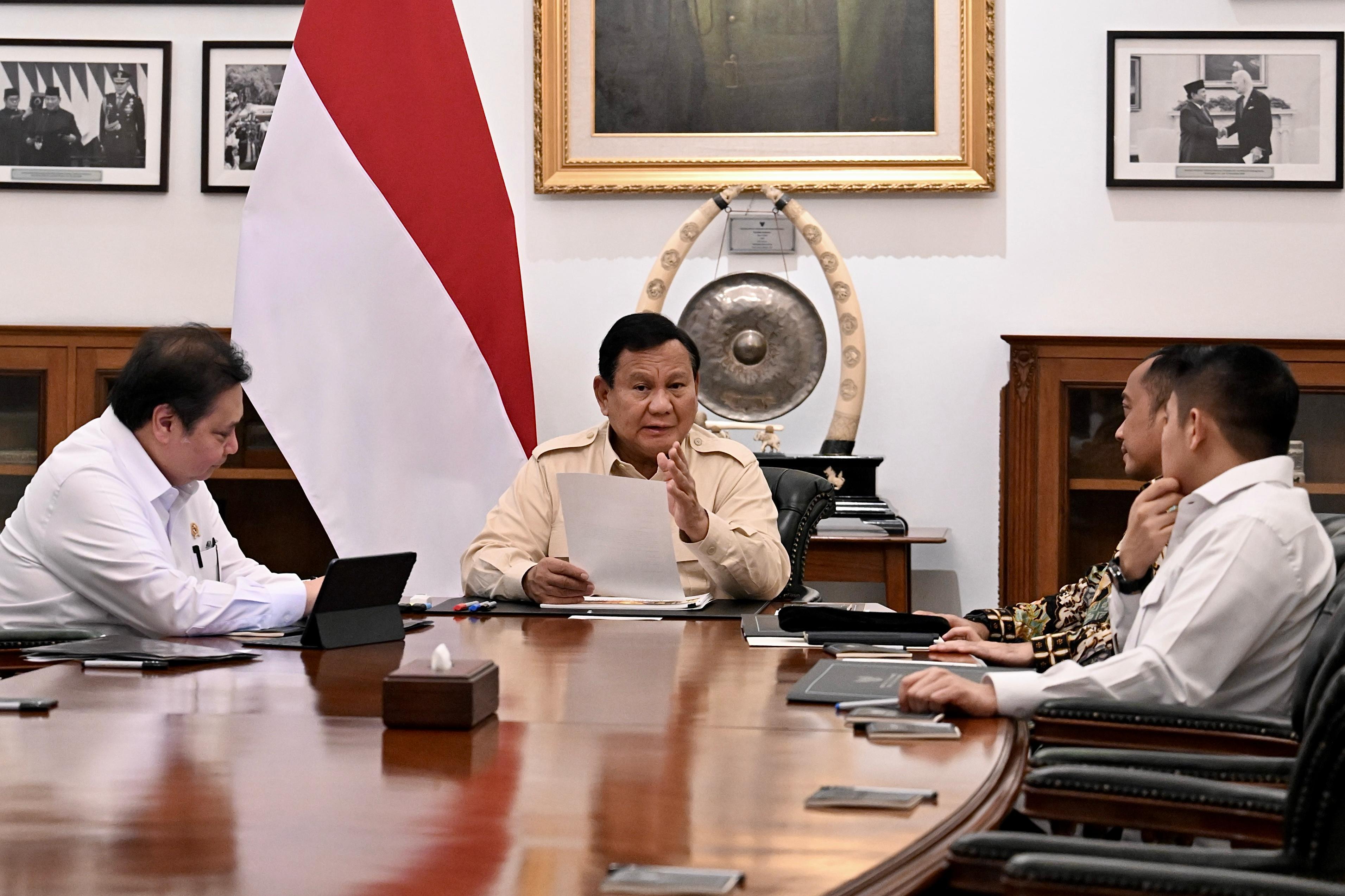 Panggil Menko Airlangga, Presiden Prabowo Bahas Perkembangan Ekonomi Nasional