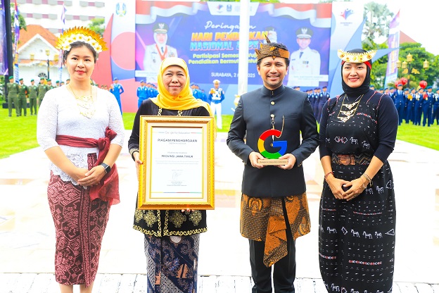 Google Nobatkan Jatim Pelopor Transformasi Digital Pendidikan, Gubernur Khofifah Optimis Jadi Role Model Daerah Lain