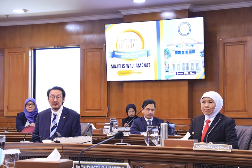 Prof Madyan Rektor UNAIR 2025-2030, Gubernur Khofifah Ucapkan Selamat dan Harapkan UNAIR Makin Terkemuka di Level Internasional