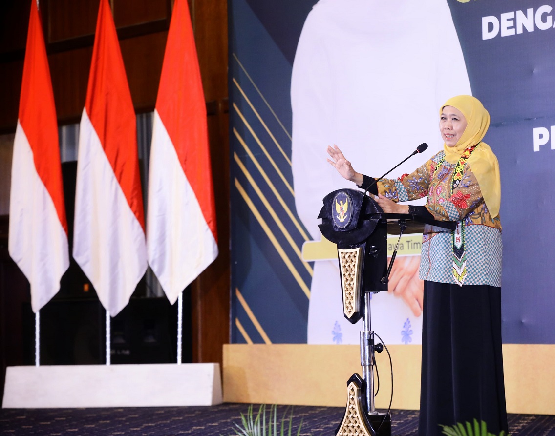 Jatim 100% Bebas Perilaku Buang Air Besar Sembarangan, Gubernur Khofifah Optimis Jadi Pelopor Transformasi Sanitasi Nasional