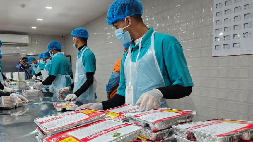 Mengintip Dapur Katering Jemaah Haji, Sehari Bisa Produksi Hingga 5.000 Porsi
