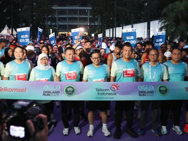 Ikuti Digiland Run 2025, Gubernur Pramono Dukung Penuh Acara Maraton