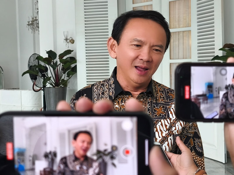 Ahok Temui Gubernur Pramono di Balai Kota Jakarta