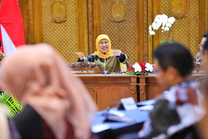 Gubernur Khofifah Minta Perangkat Daerah Percepat Program Kerja Memakmurkan dan Mencerdaskan Masyarakat