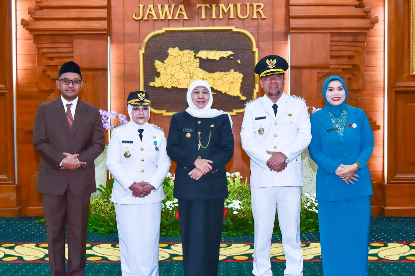 Gubernur Khofifah Lantik Bupati Wakil Bupati Magetan, Pesan Kawal Program Prioritas Sekolah Rakyat, Koperasi Merah Putih dan MBG