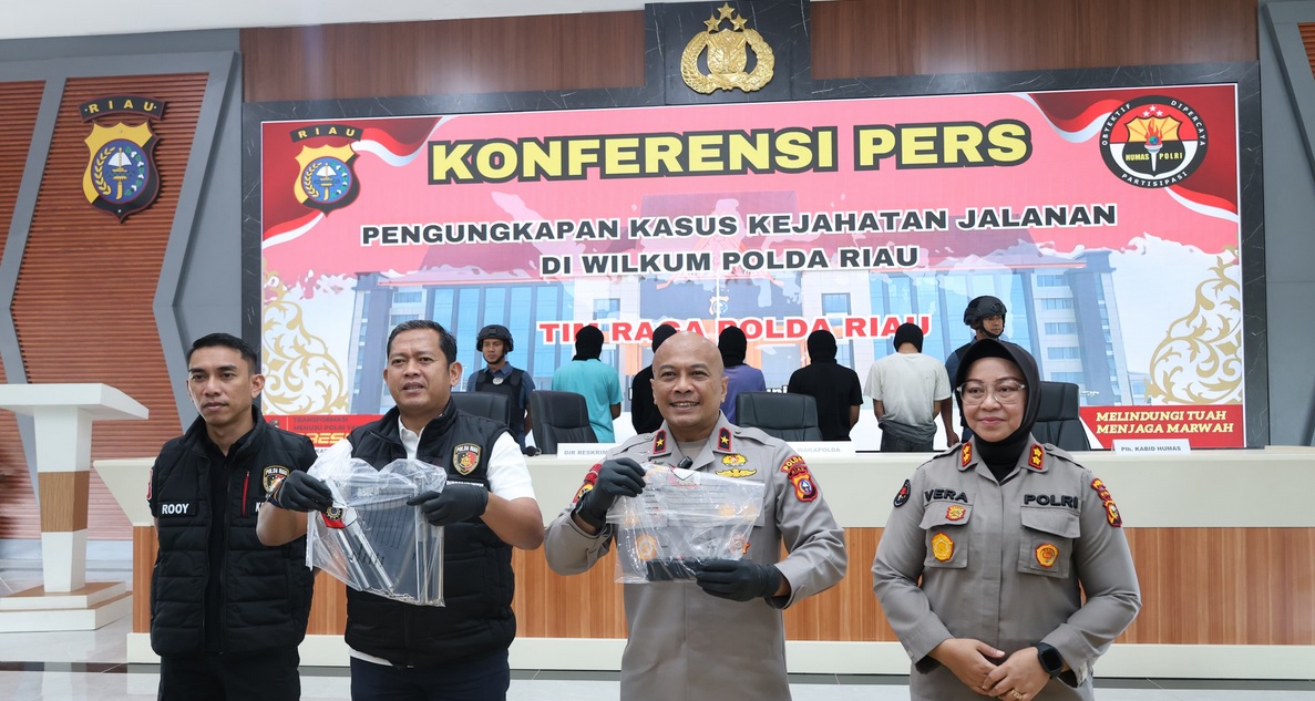 Geng Motor Resahkan Warga Pekanbaru, 8 Orang Diamankan