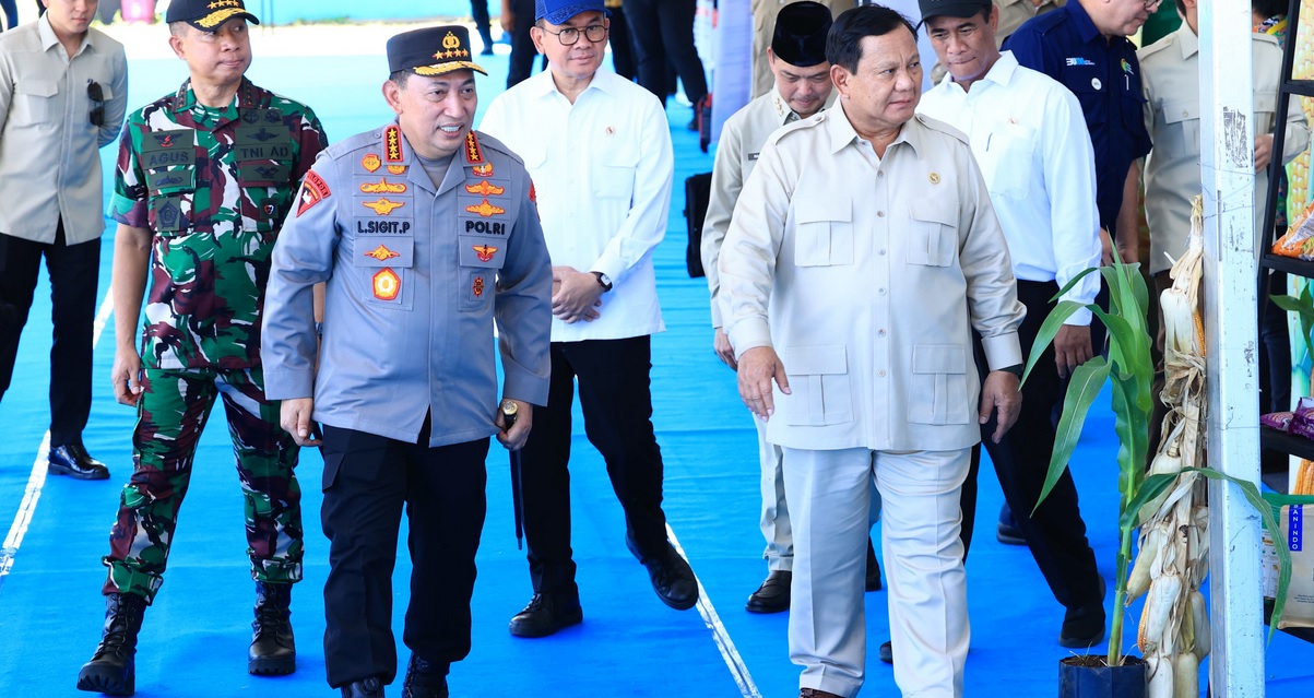 Presiden Prabowo Senang Panen Raya Jagung Inisiasi Polri Berhasil