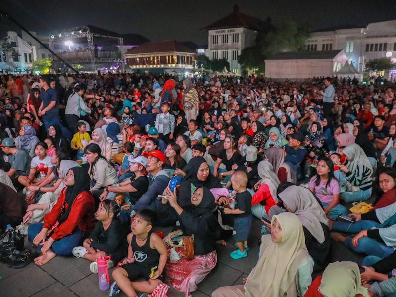 Lebih dari 20 Ribu Warga Rayakan HUT Jakarta di Kota Tua