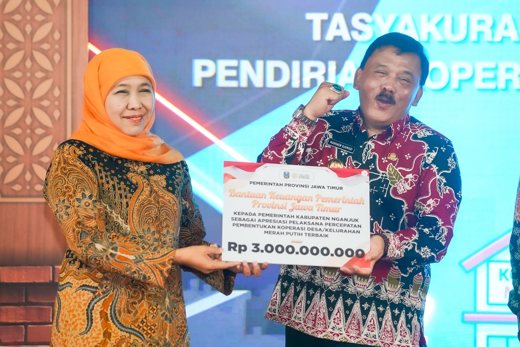 Badan Hukum Koperasi Desa Merah Putih di Jatim Tercepat Selesai 100 Persen di Indonesia, Gubernur Khofifah Optimis Berdampak Positif Pertumbuhan Ekonomi Desa
