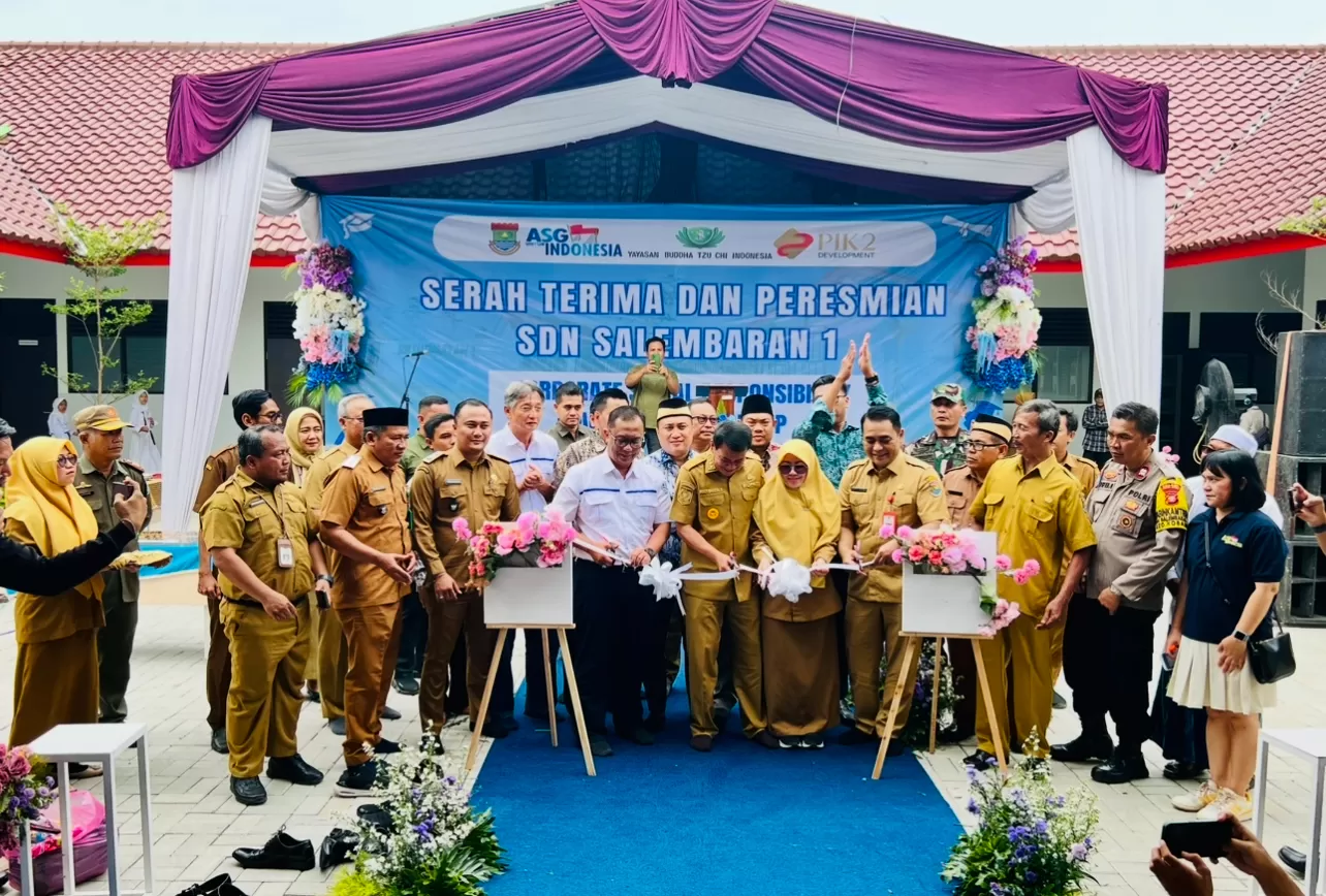Bupati Tangerang Resmikan Gedung Baru SDN Salembaran Jati I, Hasil Kolaborasi dengan Agung Sedayu Group