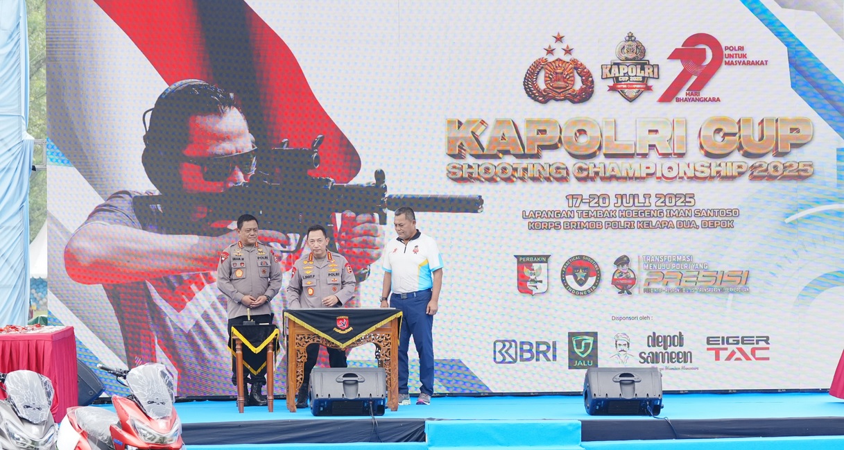 Buka Lomba Menembak, Kapolri Harap Dapat Tingkatkan Soliditas Antar Lembaga