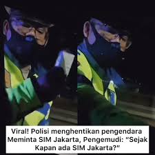 Viral Polisi Minta SIM Jakarta, Polda Metro: Salah Ucap, Maksudnya SIM A