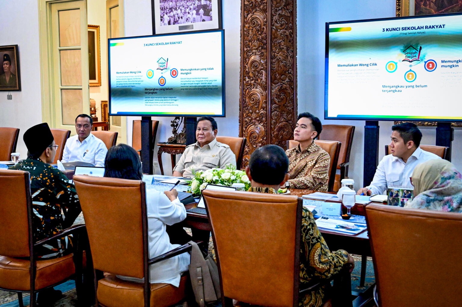 Presiden Prabowo Pimpin Rapat Penyelenggaraan Sekolah Rakyat Rintisan Tahun 2025