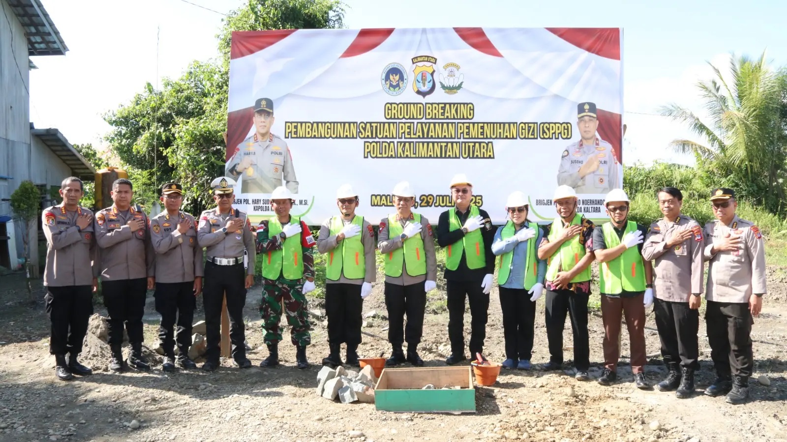Groundbreaking Pembangunan SPPG di Tapal Batas RI-Malaysia